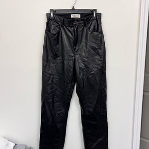 Abercrombie & Fitch Black Ultra High Rise Pants